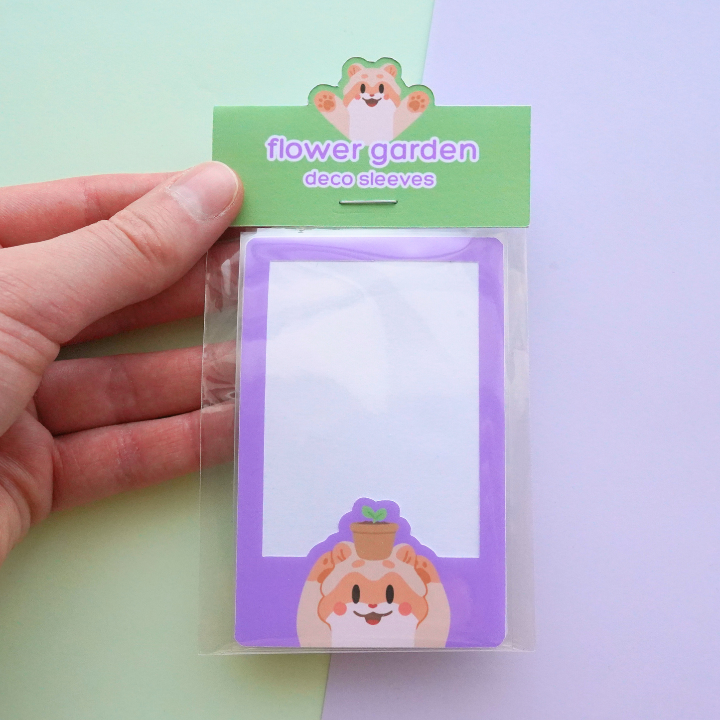 🪻 Flower Garden Photocard Deco Sleeves Set of 2