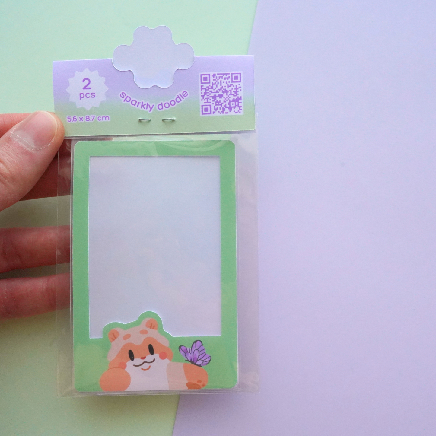 🪻 Flower Garden Photocard Deco Sleeves Set of 2
