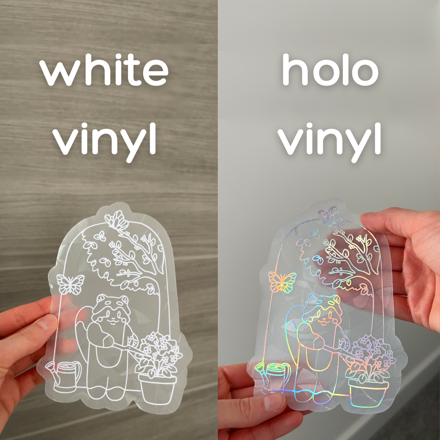 🪻 Flower Garden Sun Catcher Sticker Window Decal