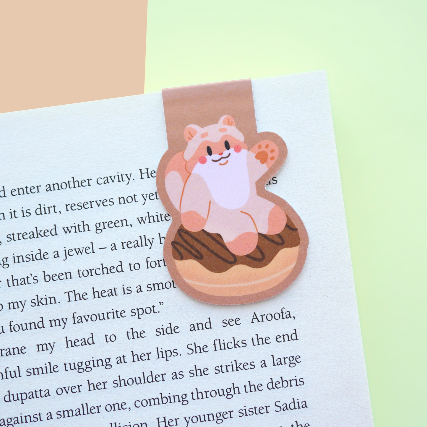🧋 Botanical Cafe Magnetic Bookmark