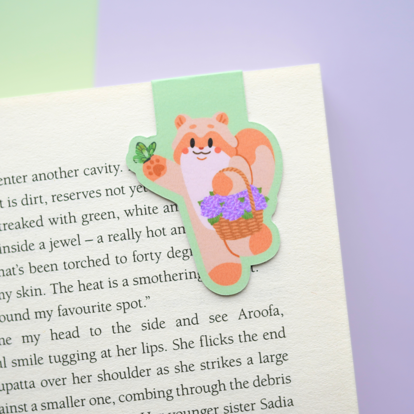 🪻 Flower Garden Magnetic Bookmark