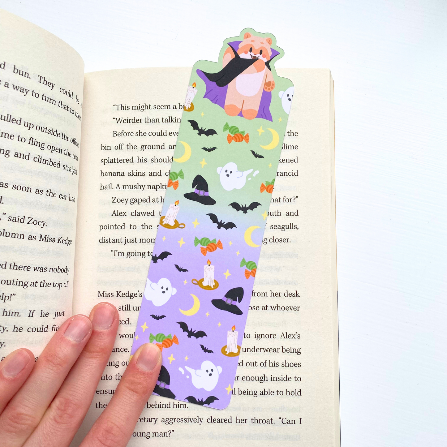 👻 Spooky Ghouls Double Sided Bookmark