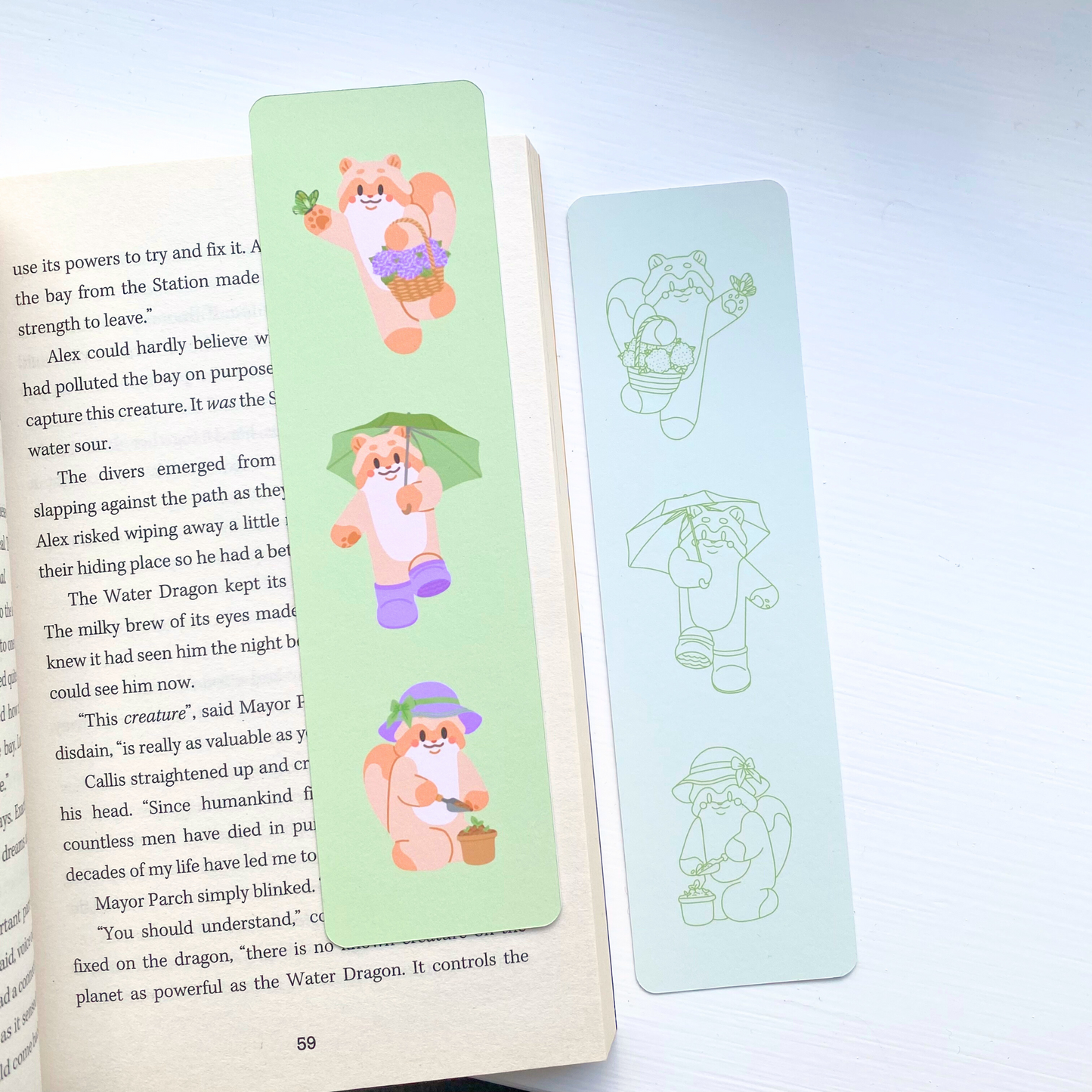 🪻 Flower Garden Double Sided Bookmark