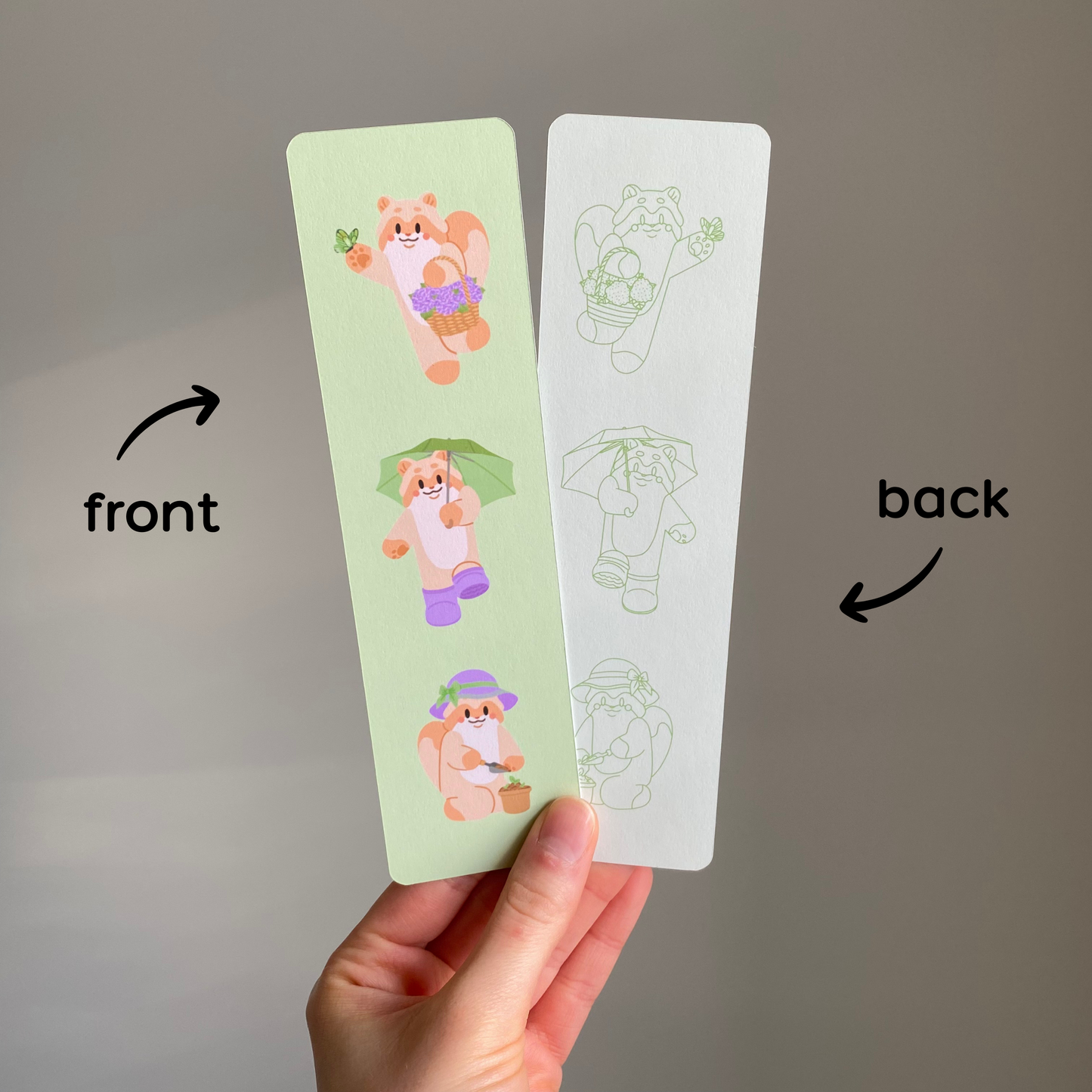 🪻 Flower Garden Double Sided Bookmark