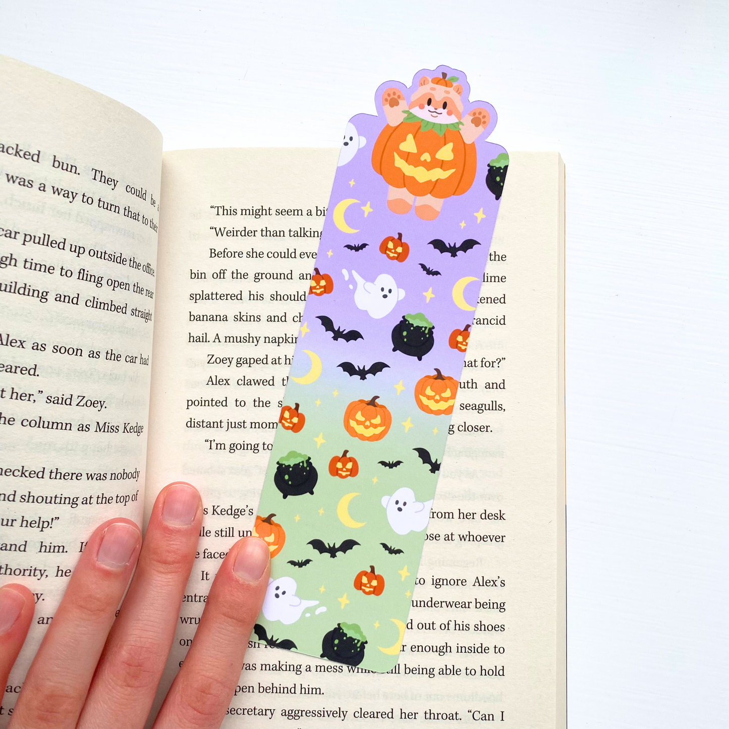 👻 Spooky Ghouls Double Sided Bookmark