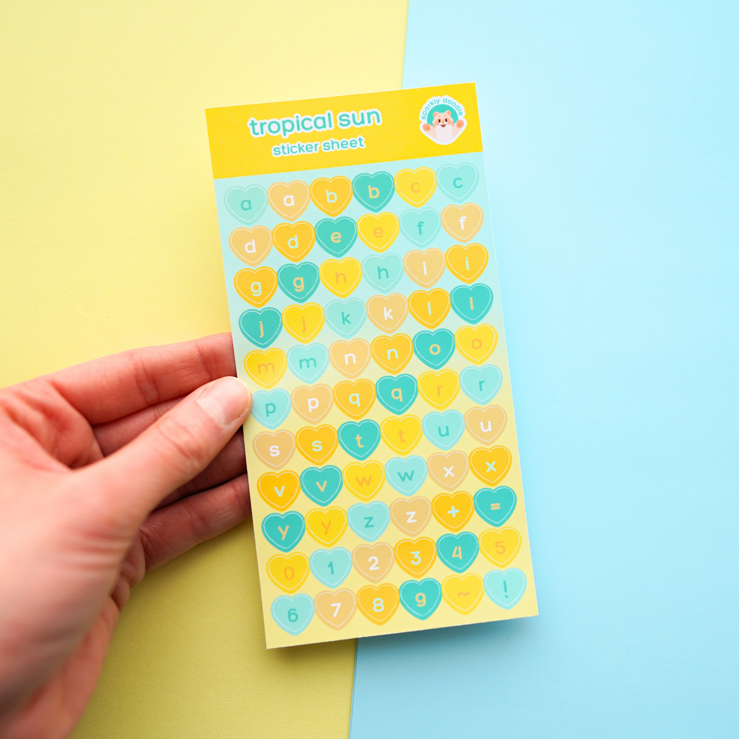 ☀️ Letters & Numbers Sticker Sheet