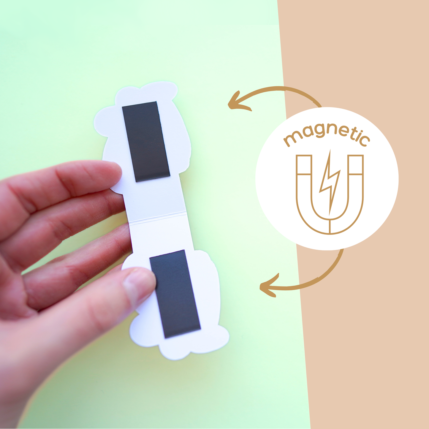🧋 Botanical Cafe Magnetic Bookmark