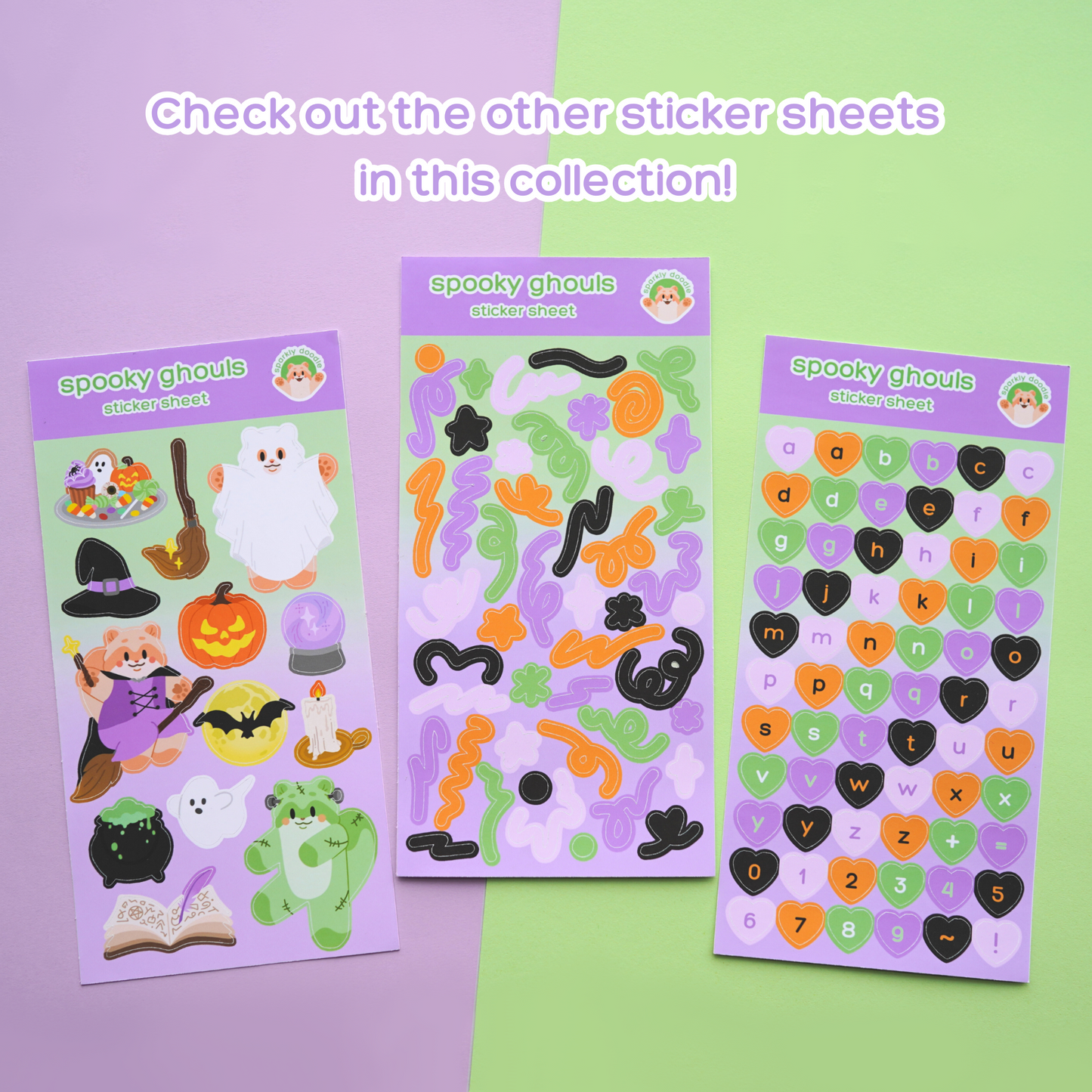 👻 Deco Swirls Sticker Sheet