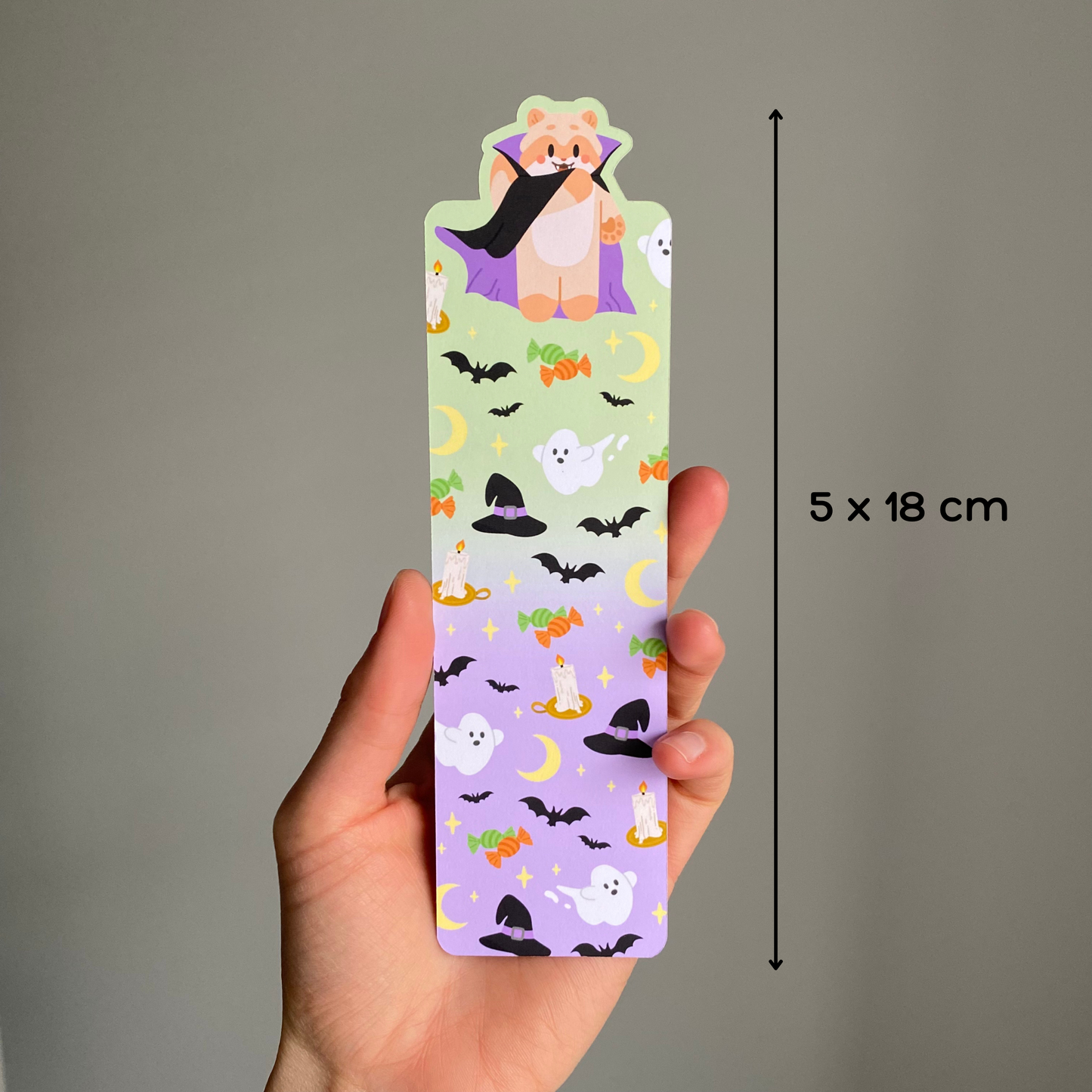 👻 Spooky Ghouls Double Sided Bookmark