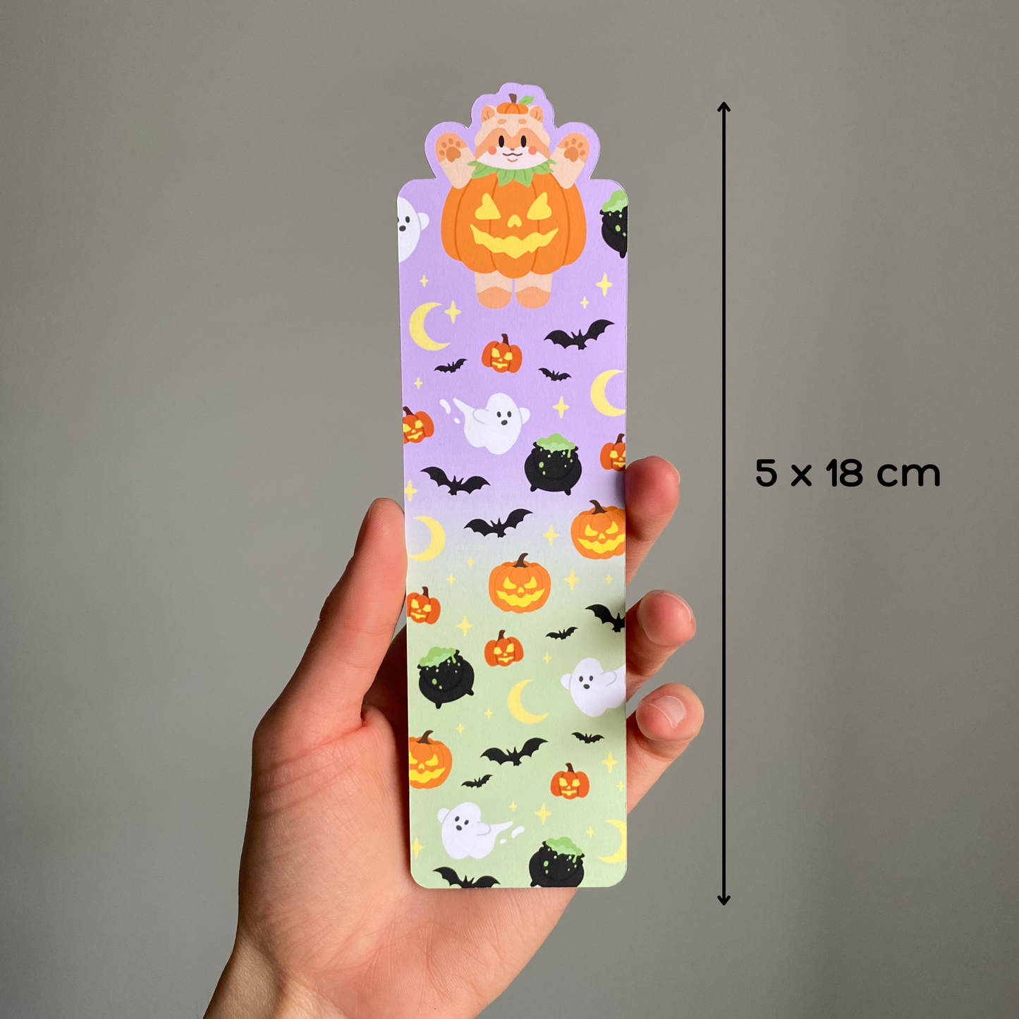 👻 Spooky Ghouls Double Sided Bookmark