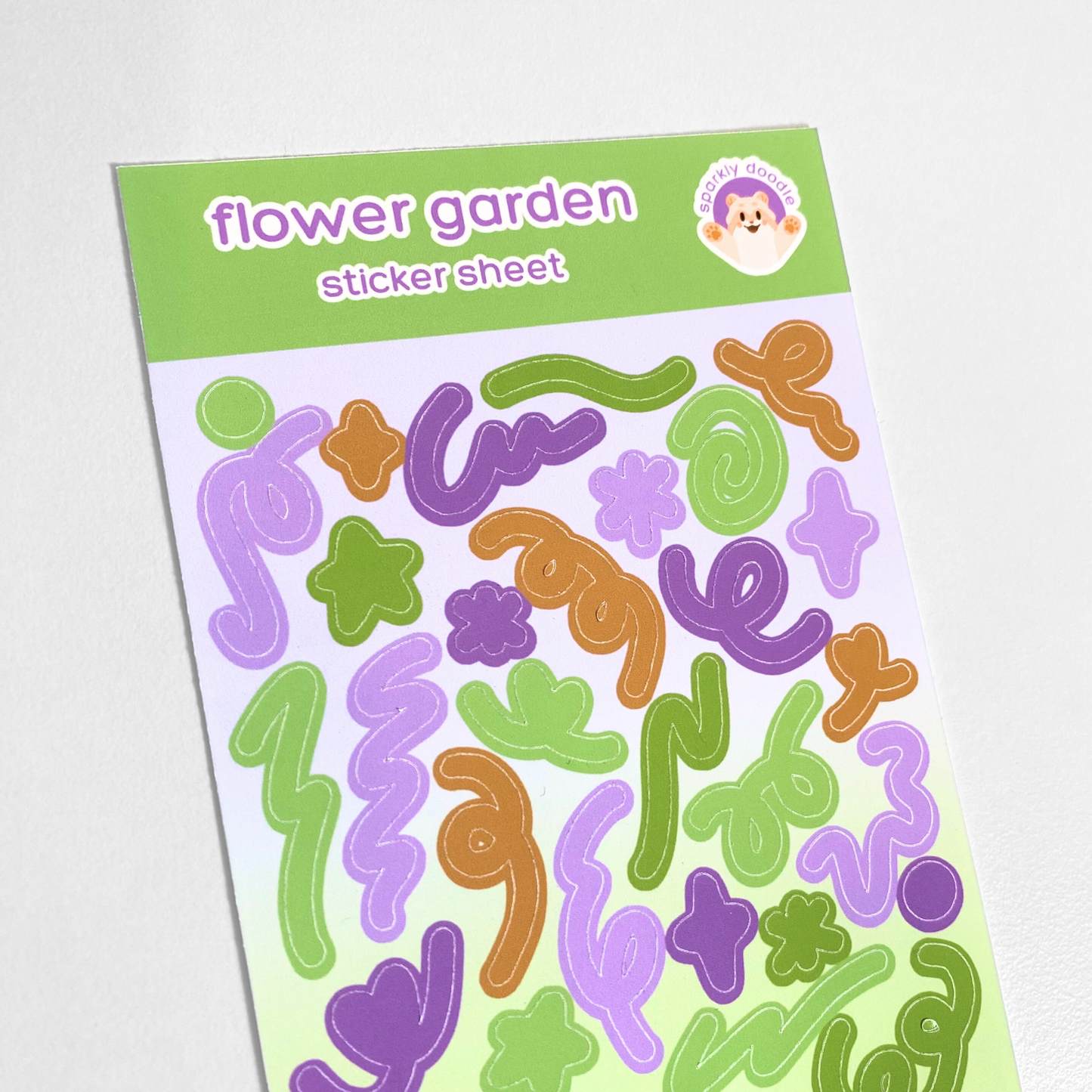 🪻 Flower Garden Swirls Sticker Sheet