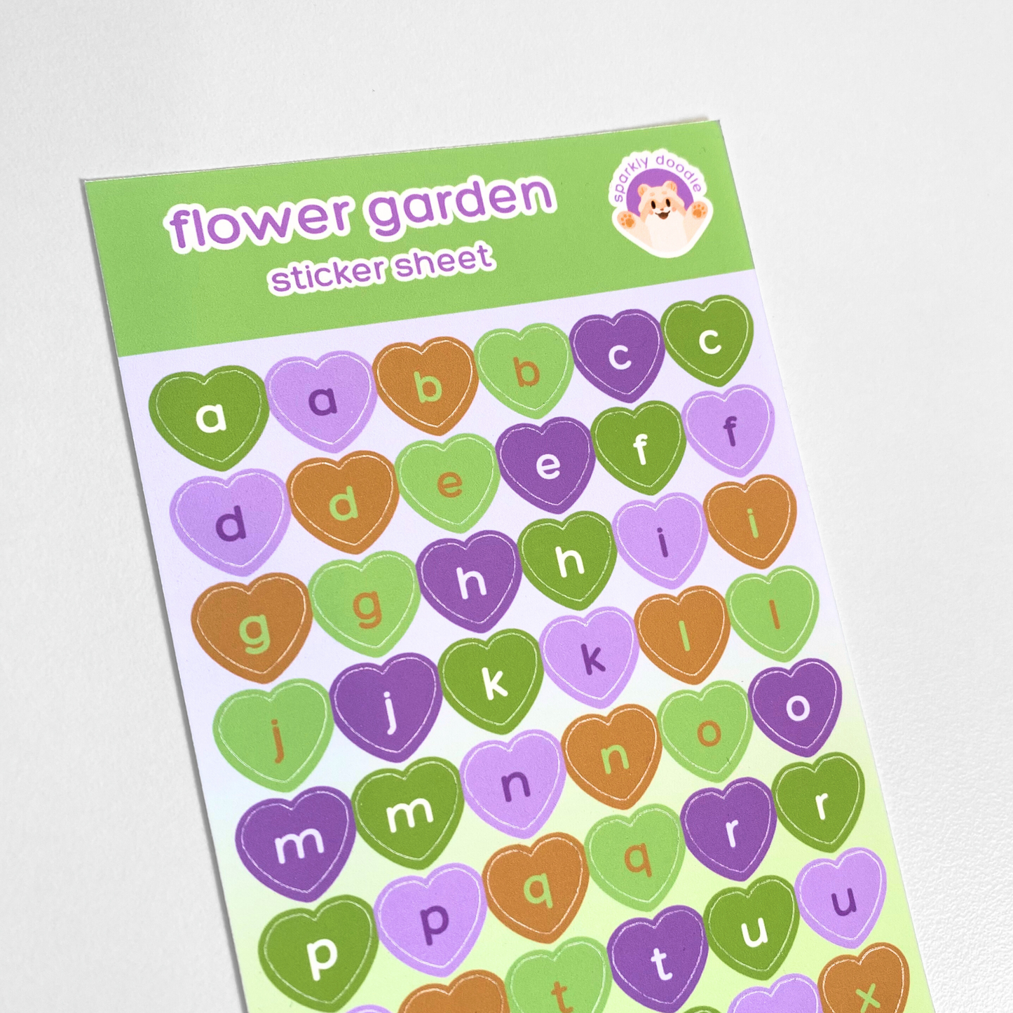 🪻 Flower Garden Letters & Numbers Sticker Sheet