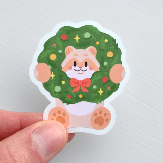 🎄 Christmas Cheer Wreath Sticker