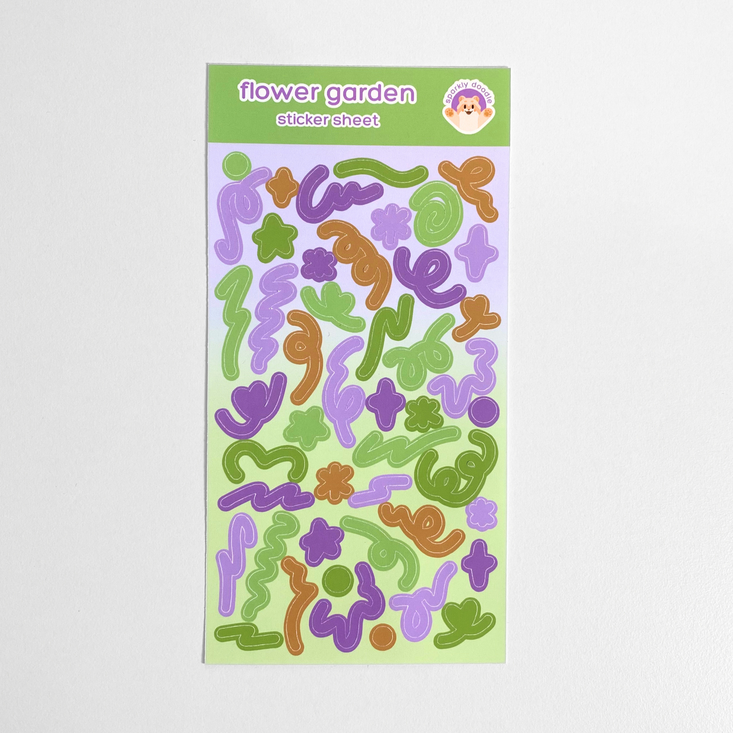 🪻 Flower Garden Swirls Sticker Sheet