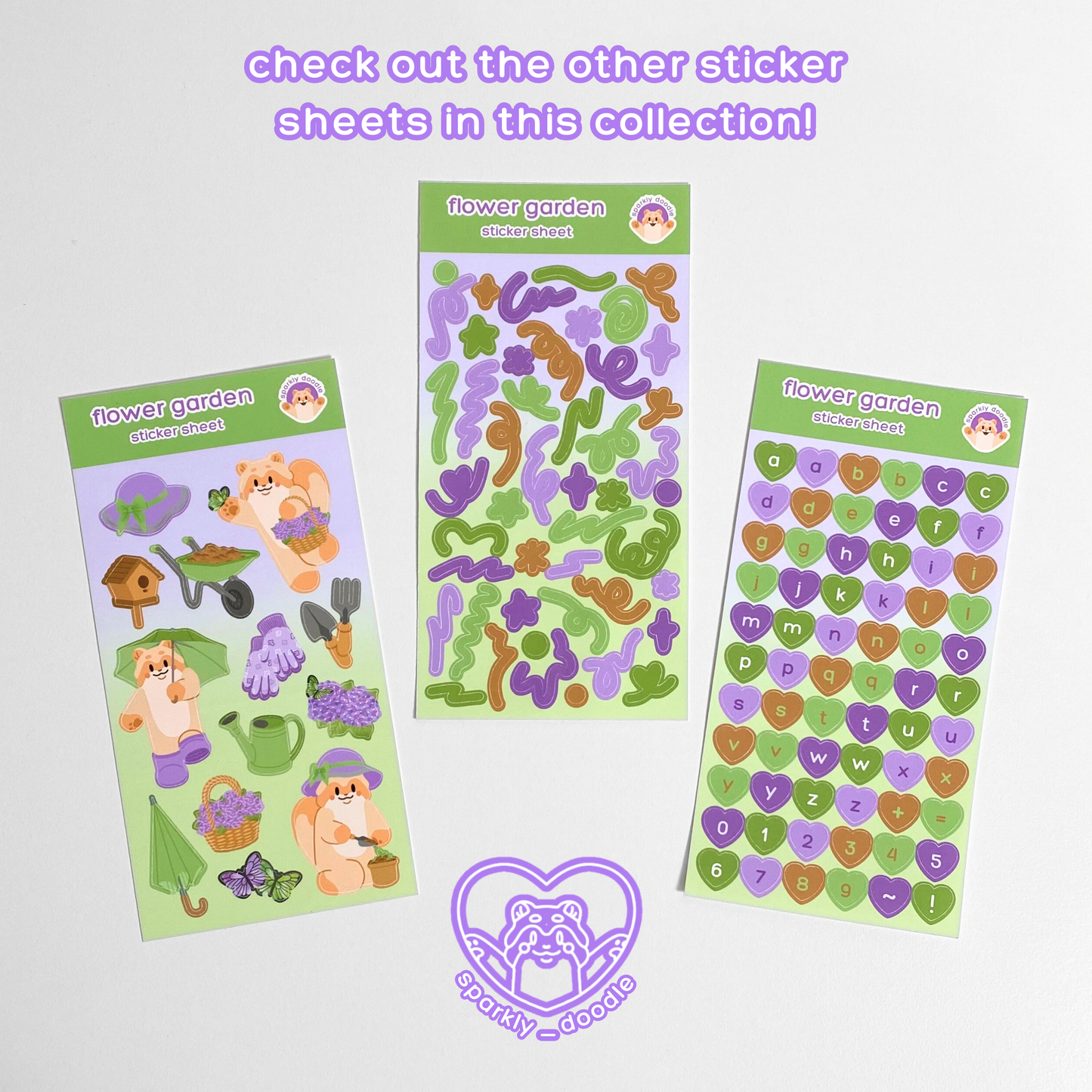 🪻 Flower Garden Swirls Sticker Sheet